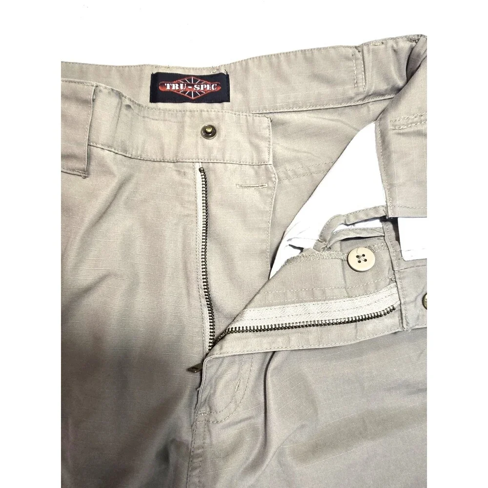 Tru-Spec Tan Khaki Men’s Pants With Pockets 32x28 Zipper Pockets